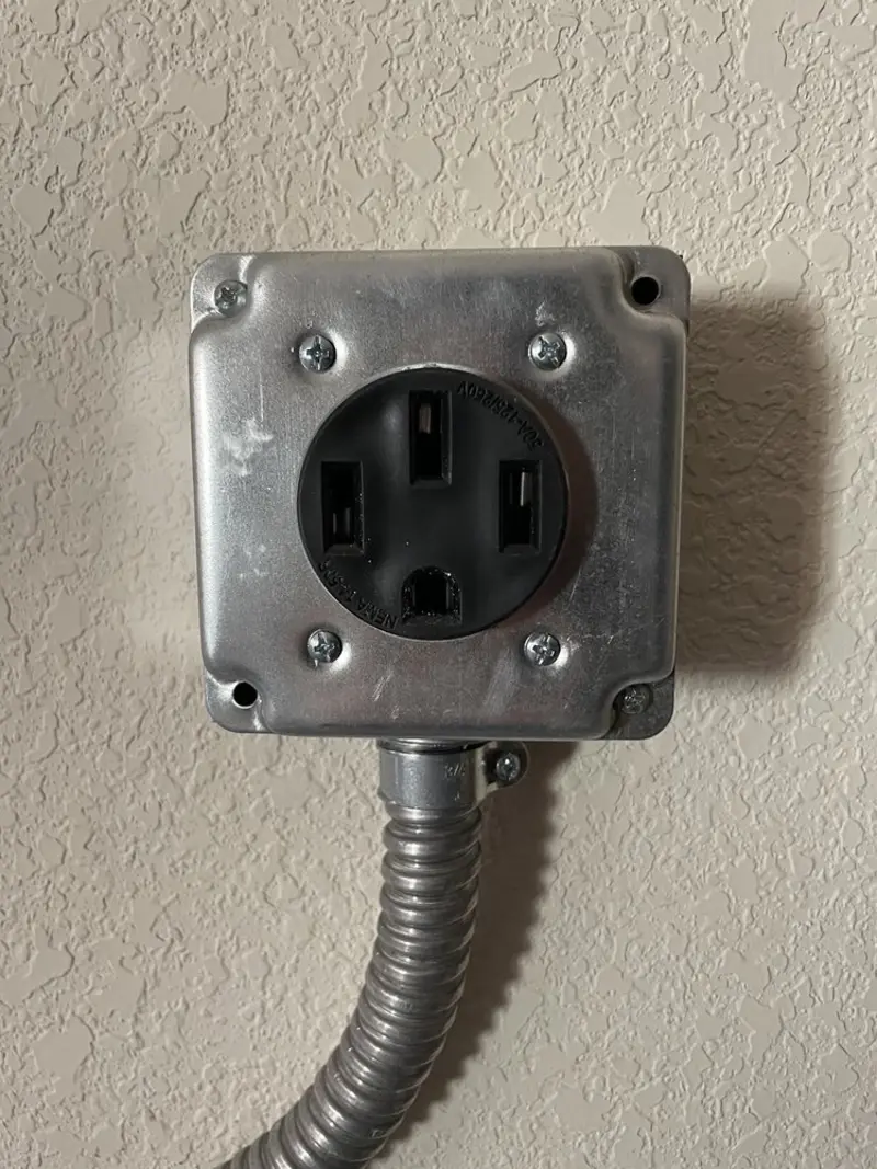 NEMA 14-50 outlet installed for Electrical Panel Upgrade in Bountiful